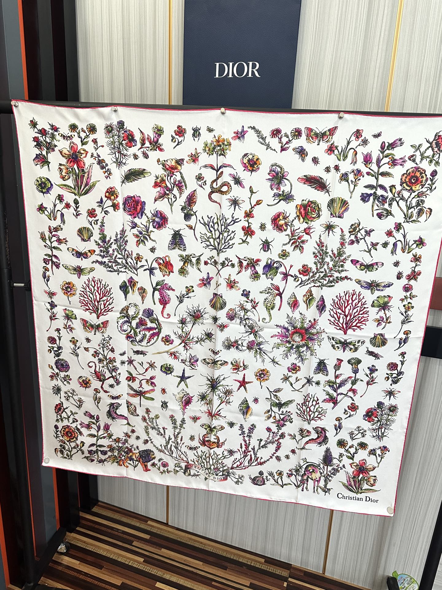 DIOR 26S SCARF 90CM IN SILK 312028