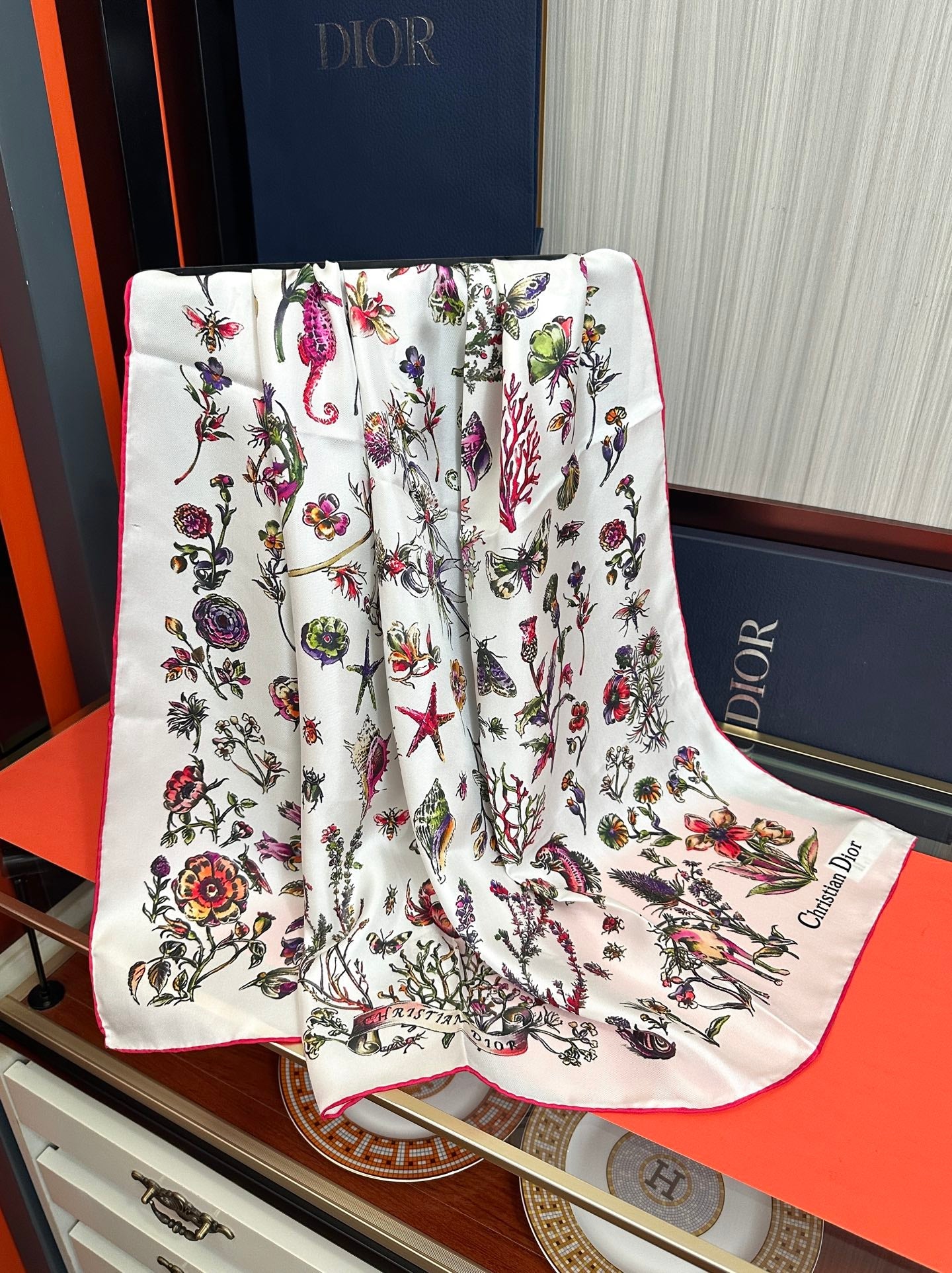 DIOR 26S SCARF 90CM IN SILK 312028