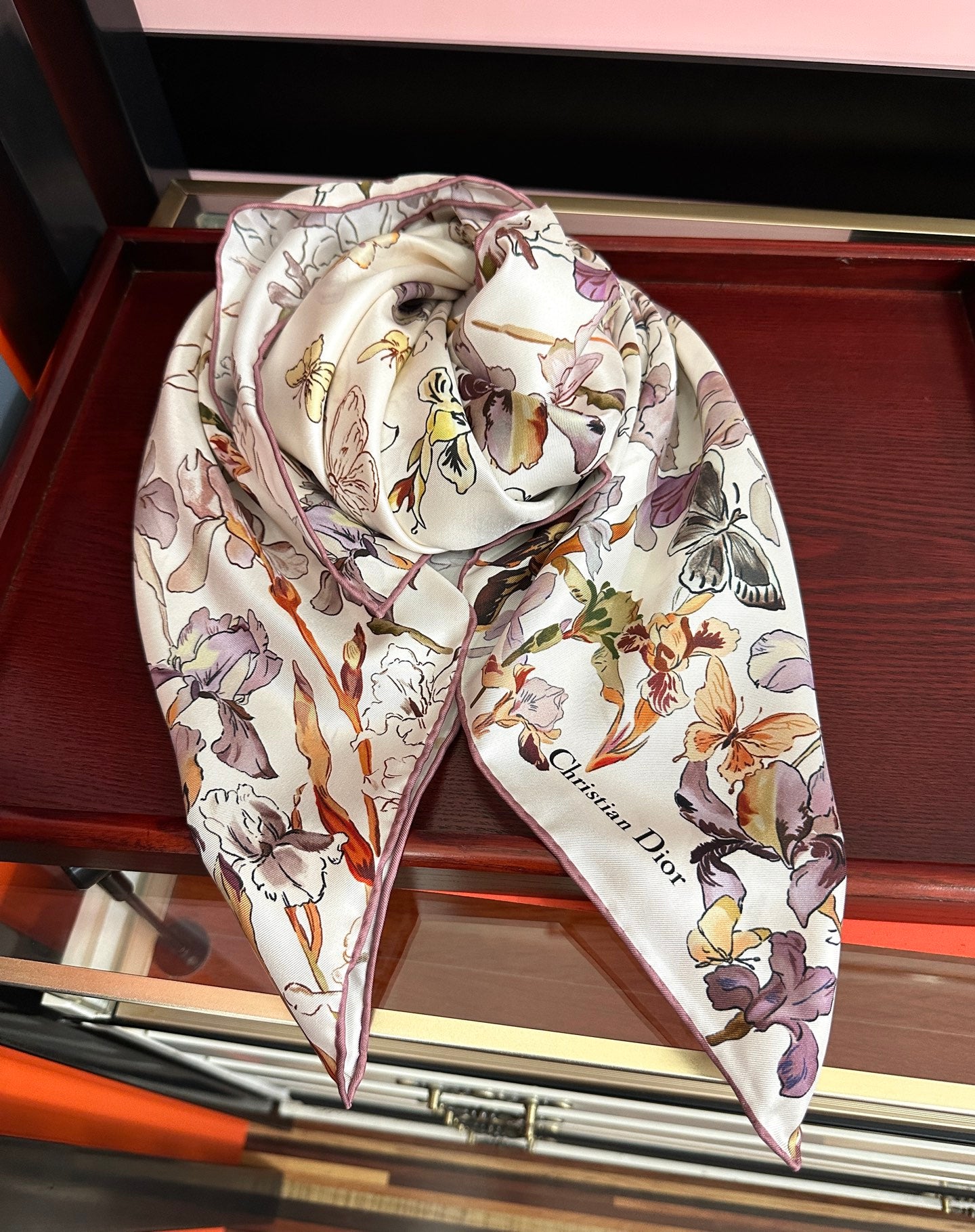 DIOR 26S SCARF 90CM IN SILK 304666