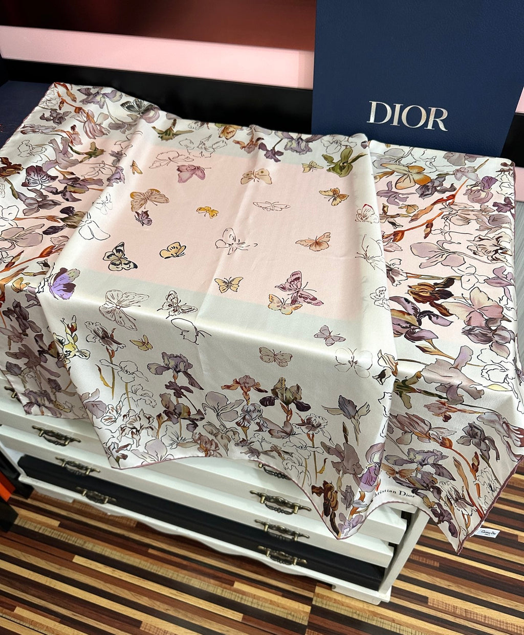 DIOR 26S SCARF 90CM IN SILK 304666