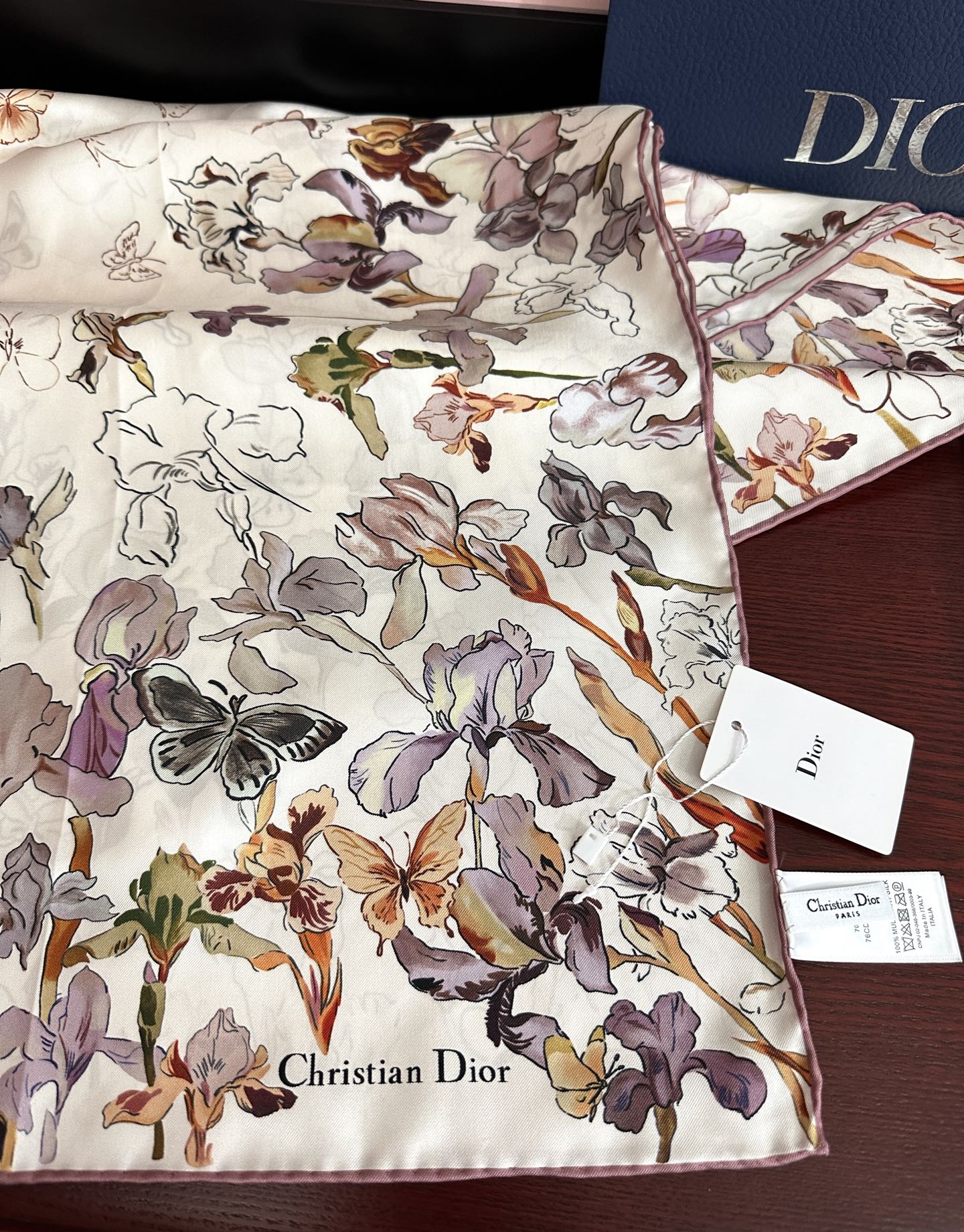 DIOR 26S SCARF 90CM IN SILK 304666