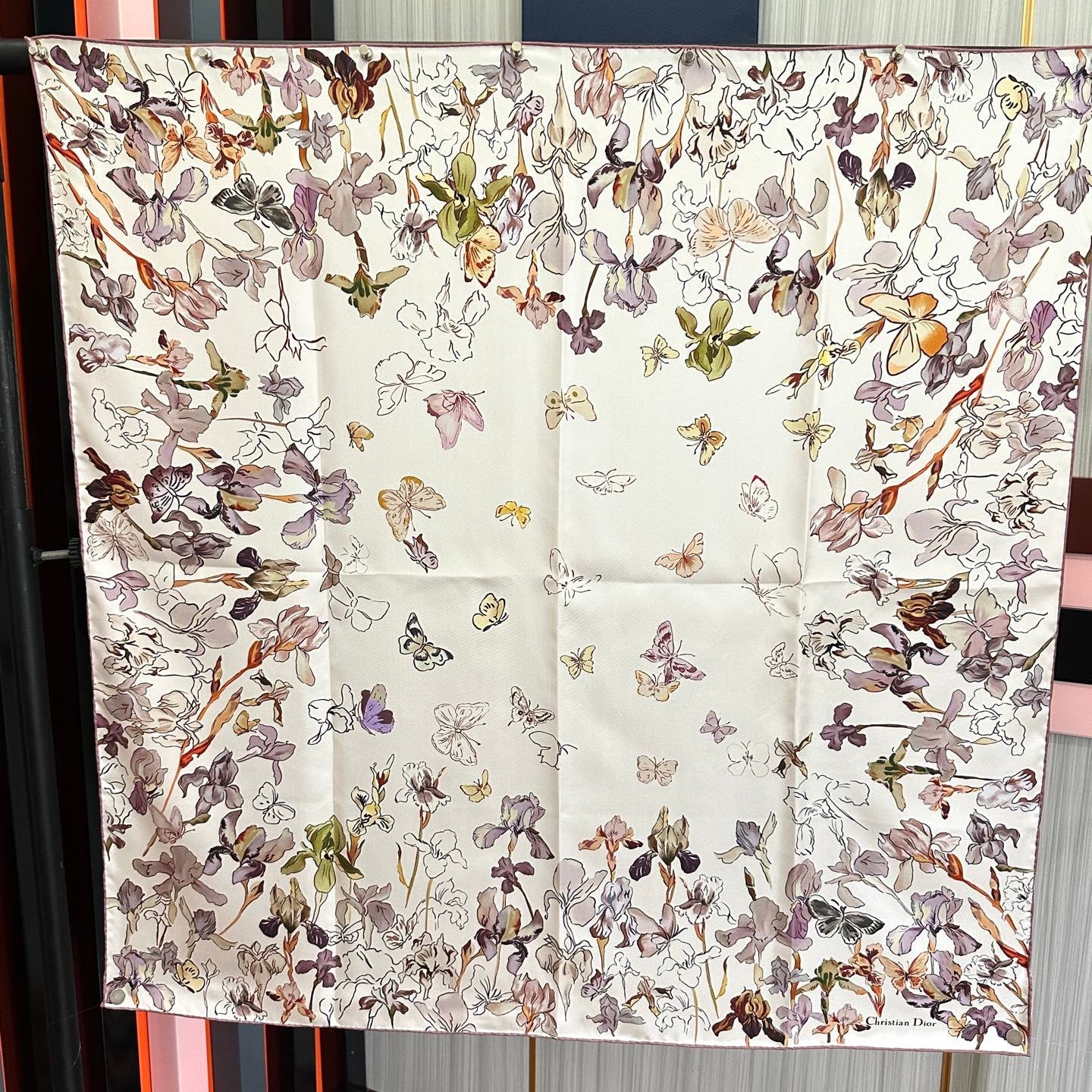 DIOR 26S SCARF 90CM IN SILK 304666