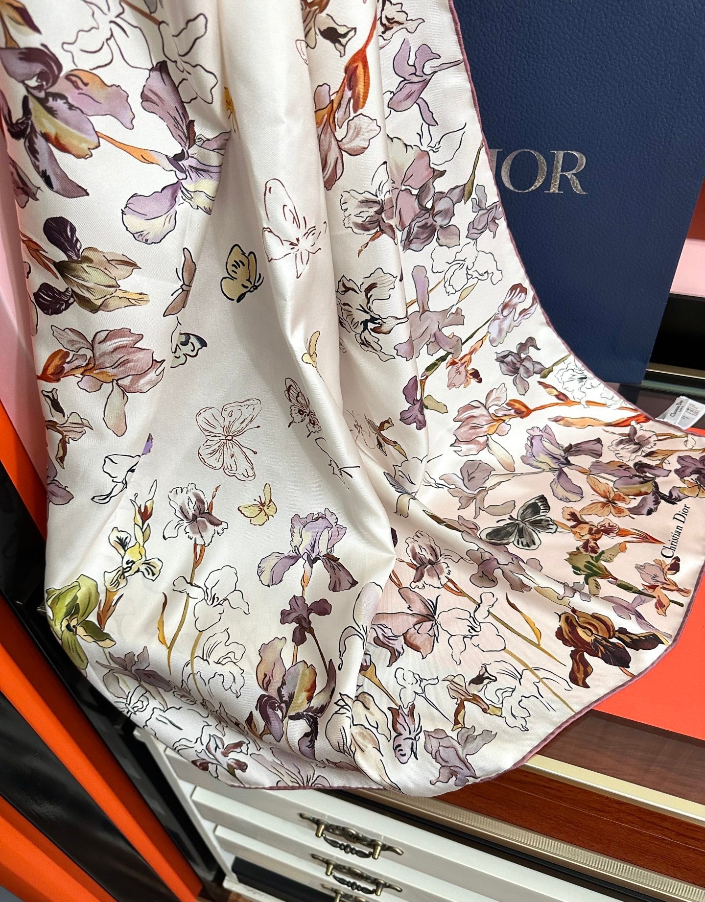 DIOR 26S SCARF 90CM IN SILK 304666