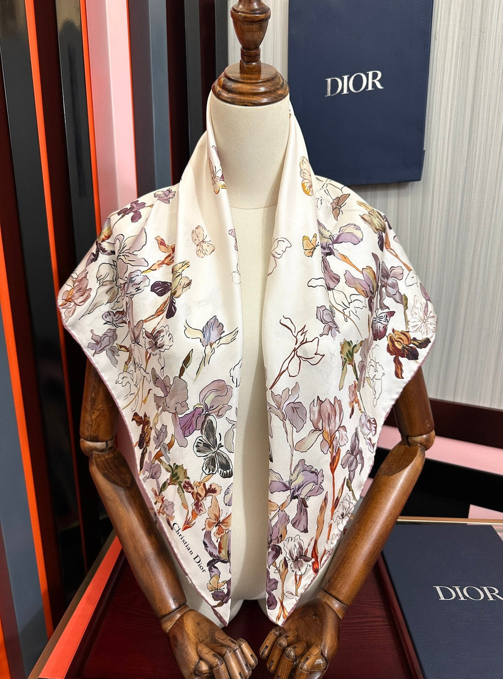 DIOR 26S SCARF 90CM IN SILK 304666