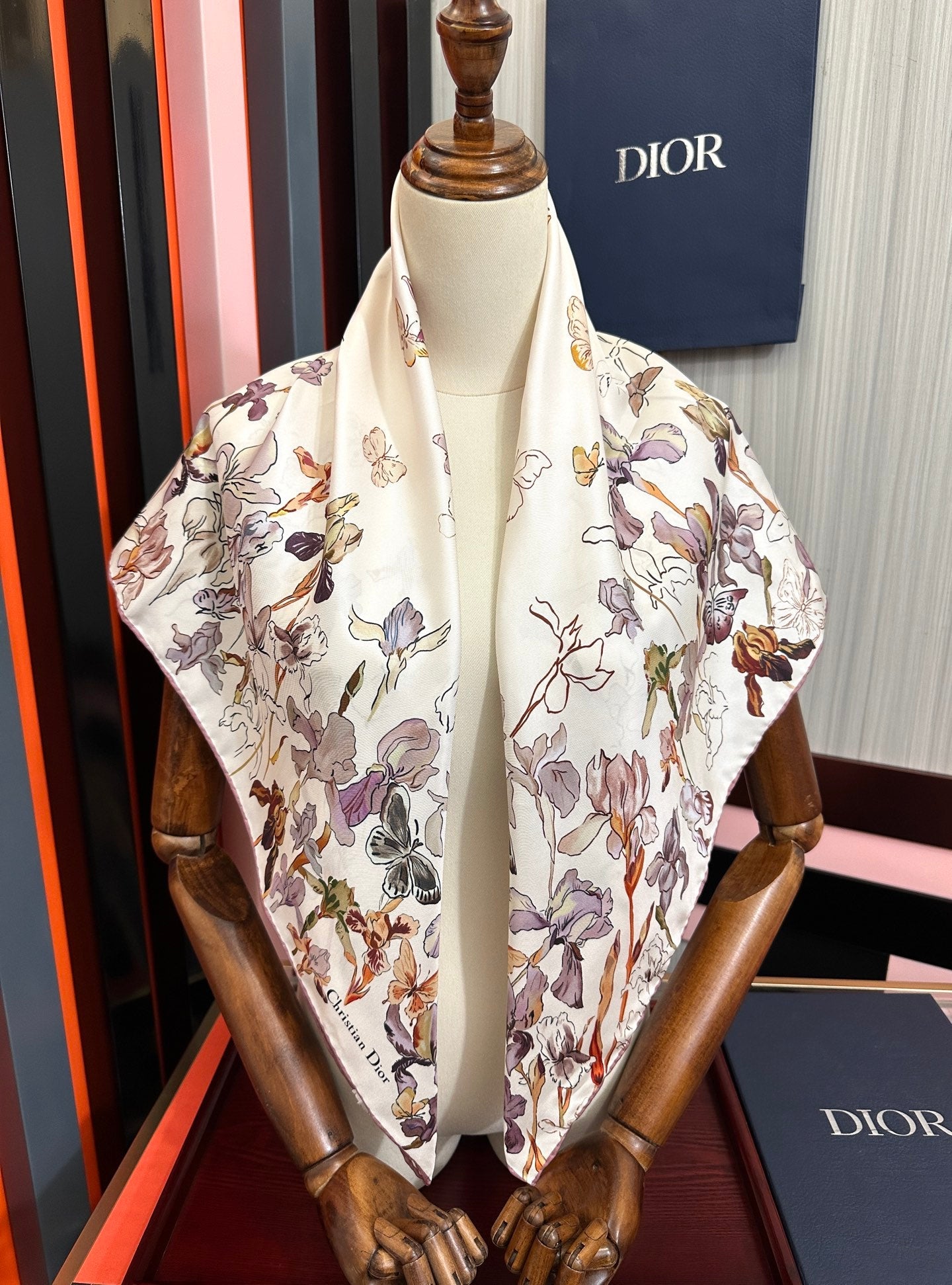 DIOR 26S SCARF 90CM IN SILK 304666