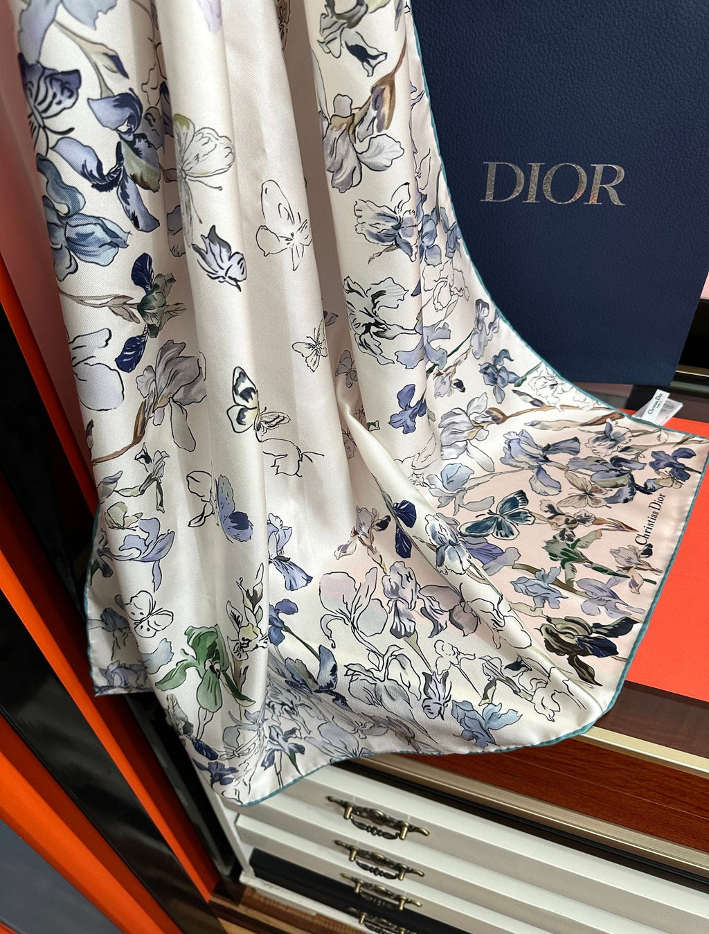 DIOR 26S SCARF 90CM IN SILK 304667
