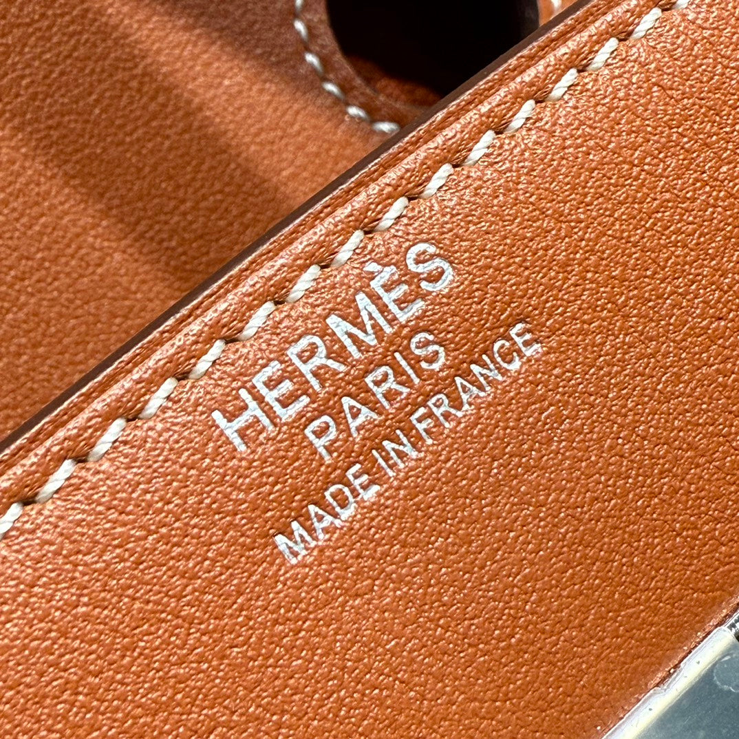 HM BIRKIN 35CM IN VEAU BARENIA SWIFT CALFSKIN ERCU TOILE CANVAS