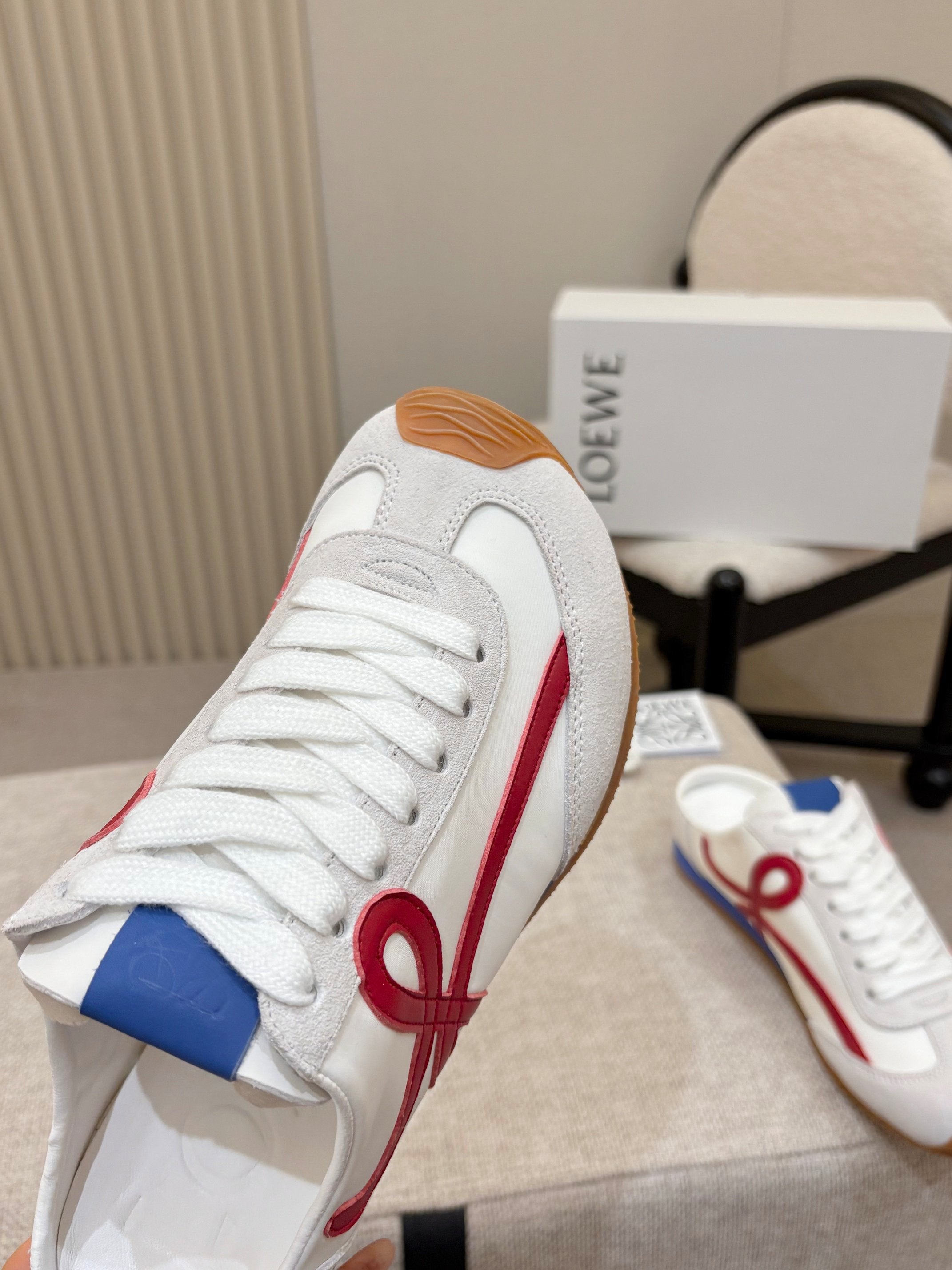 LOEWE 26S MULE SNEAKERS IN MULTICOLOR SUEDE AND NYLON STYLE 02
