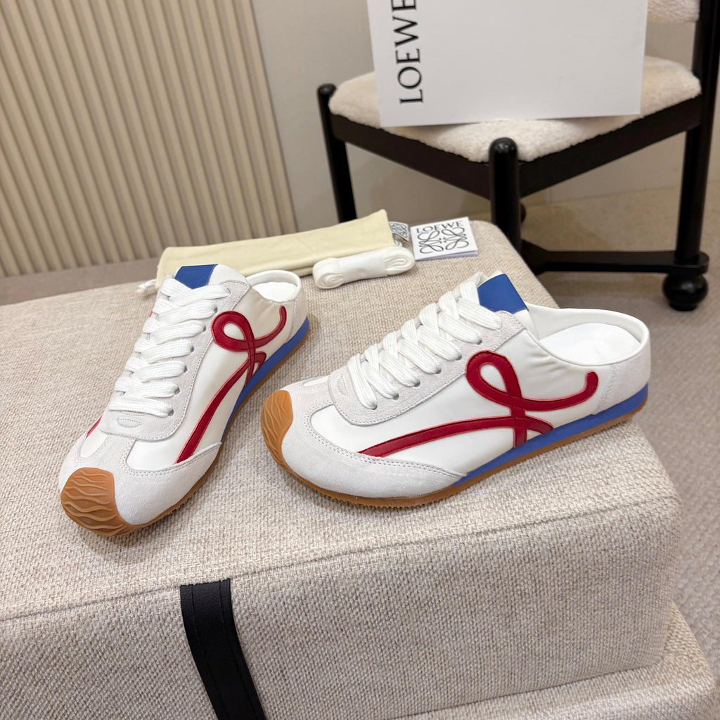 LOEWE 26S MULE SNEAKERS IN MULTICOLOR SUEDE AND NYLON STYLE 02