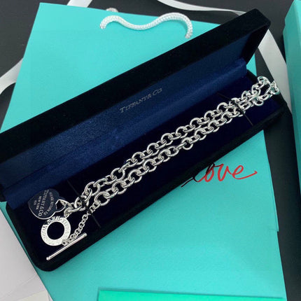 TIFFANY 26S RETURN TO TIFFANY NECKLACE WITH HEART CHARM