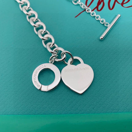 TIFFANY 26S RETURN TO TIFFANY NECKLACE WITH HEART CHARM