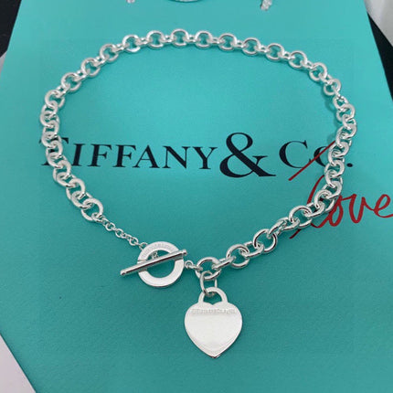 TIFFANY 26S RETURN TO TIFFANY NECKLACE WITH HEART CHARM