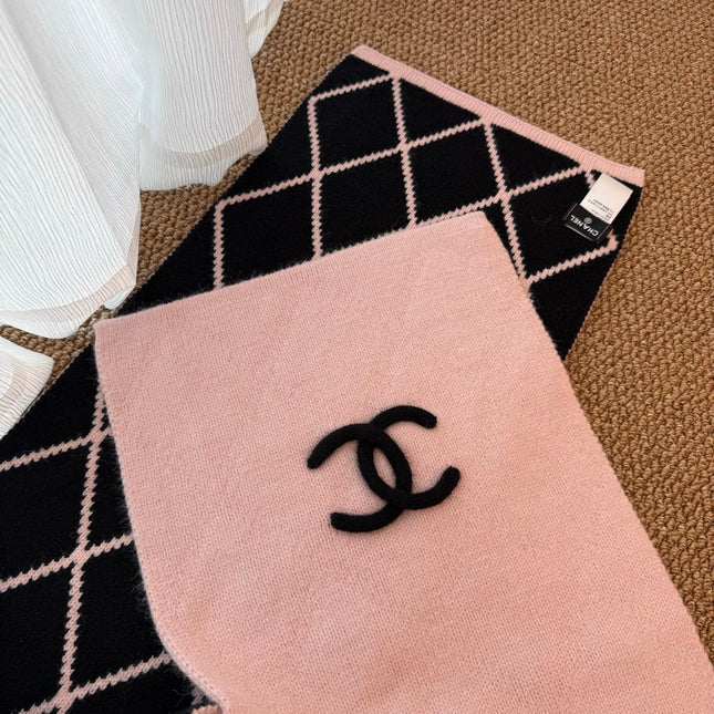 CHANEL 25S SCARF 180 CM IN WOOL CASHMERE 943030