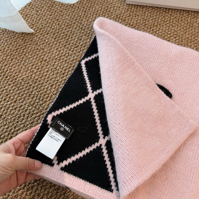 CHANEL 25S SCARF 180 CM IN WOOL CASHMERE 943030