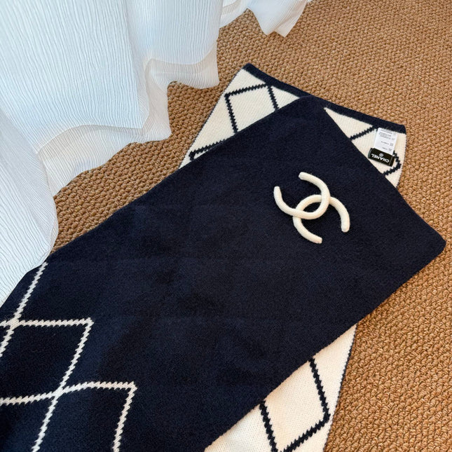 CHANEL 25S SCARF 180 CM IN WOOL CASHMERE 943031