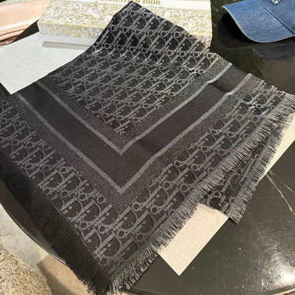 DIOR 26S SCARF 140 IN SILK AND CASHMERE 429180