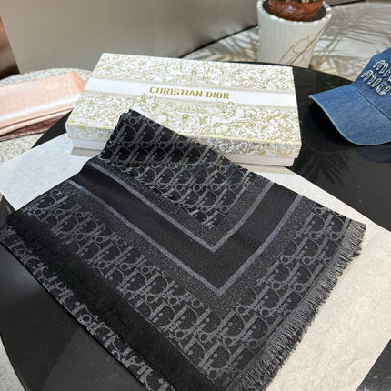 DIOR 26S SCARF 140 IN SILK AND CASHMERE 429180
