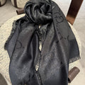 GUCCI 26S SCARF 140 IN CASHMERE AND SILK 309396