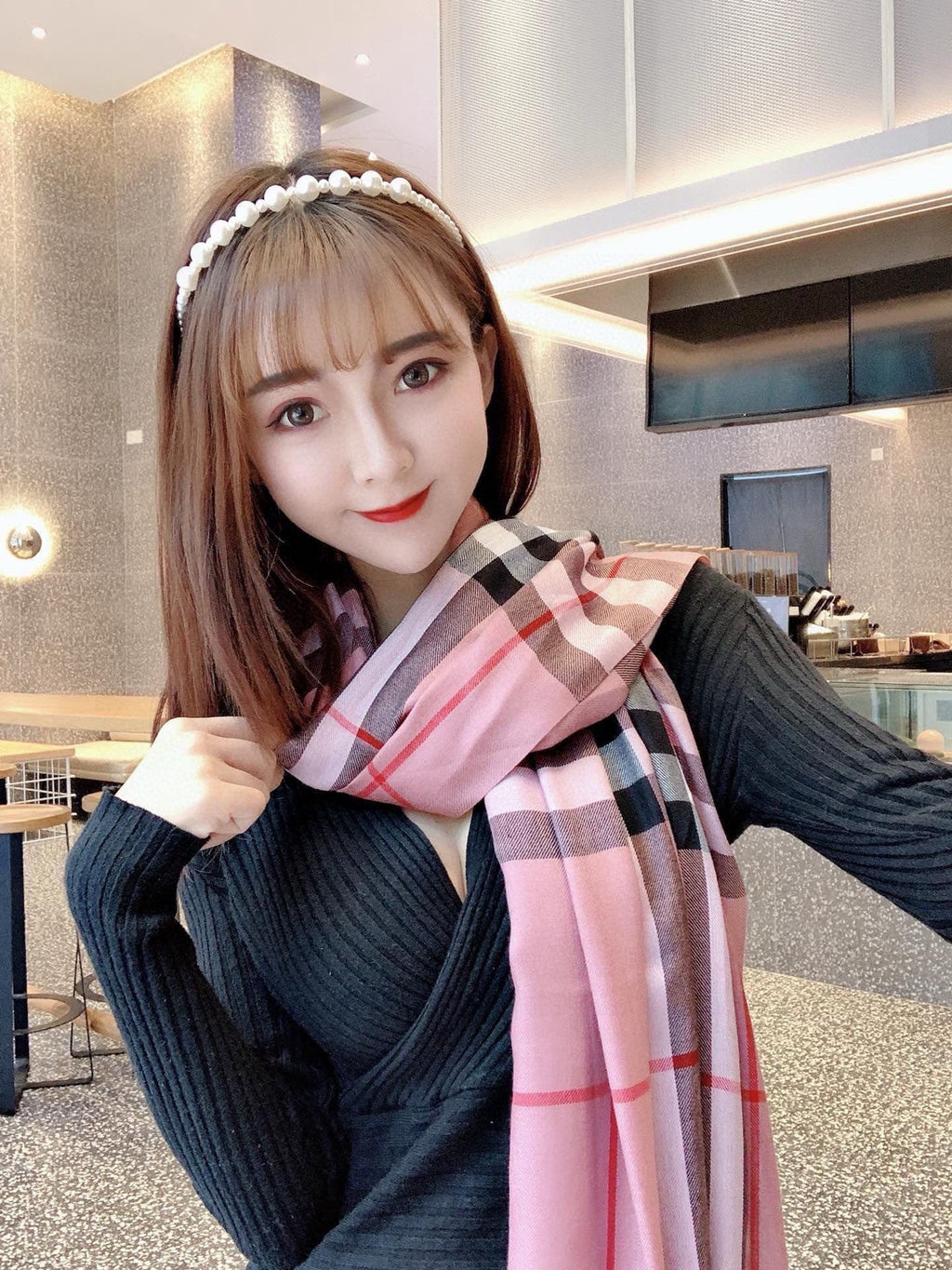 BURBERRY 26S SCARF 200CM IN CASHMERE 215174