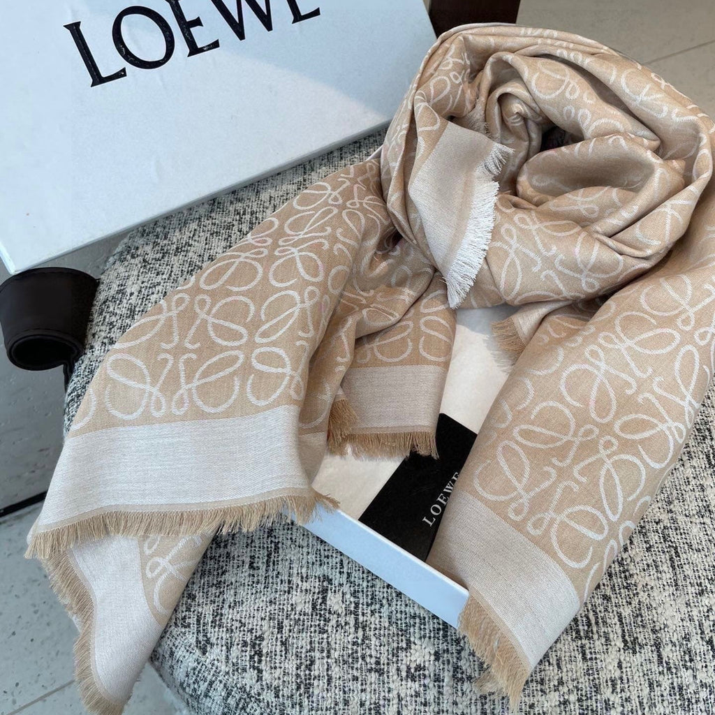 LOEWE 26S SCARF 140 IN CASHMERE SILK 266417
