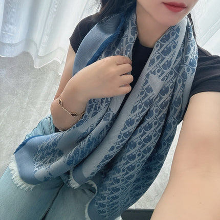 DIOR 26S SCARF 120 IN CASHMERE AND SILK 427390