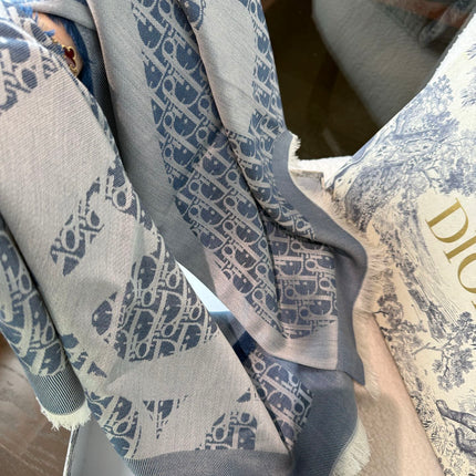 DIOR 26S SCARF 120 IN CASHMERE AND SILK 427390