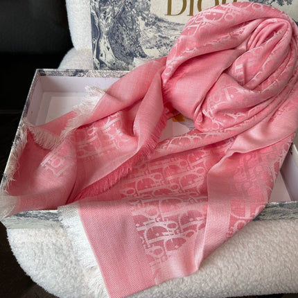 DIOR 26S SCARF 120 IN CASHMERE AND SILK 427391