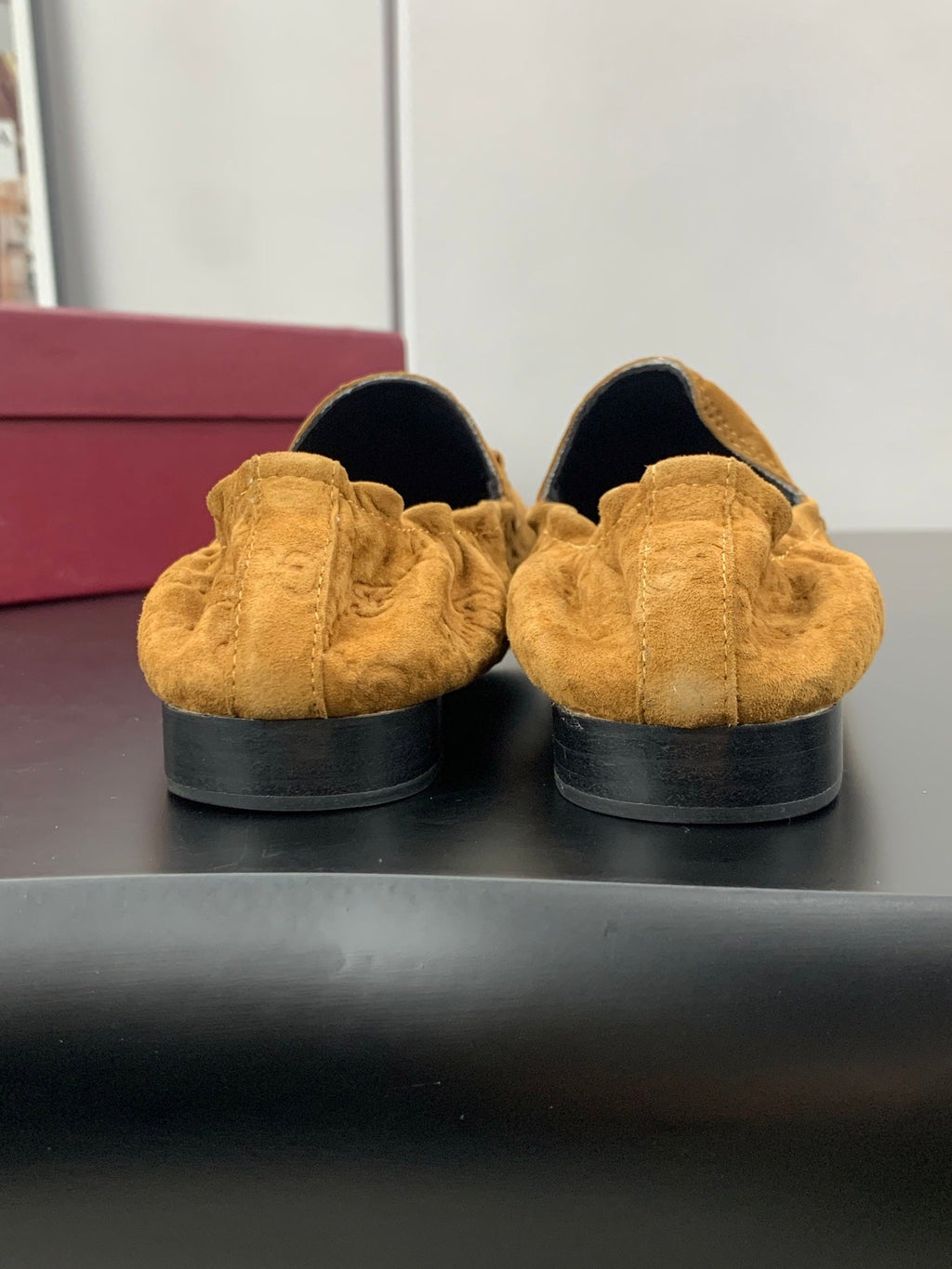 GUCCI 26S LOAFERS IN BROWN SUEDE