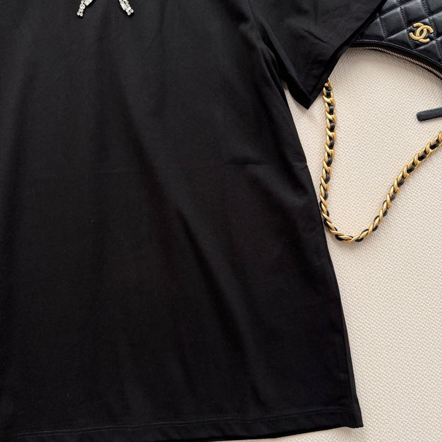 VALENTINO 26S BOW DETAIL T-SHIRT 211