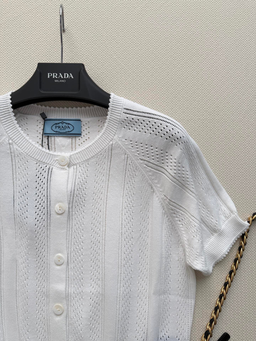 PRADA 26S SHORT-SLEEVED SWEATER STYLE 875