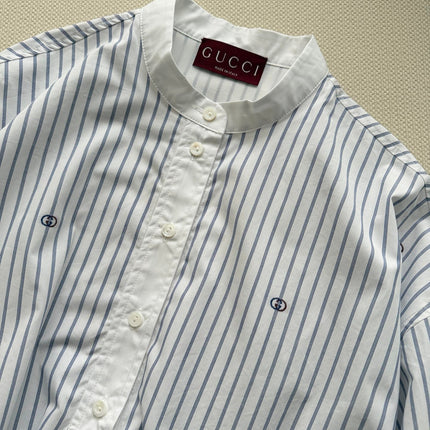 GUCCI 26S MANDARIN COLLAR SHIRT 324