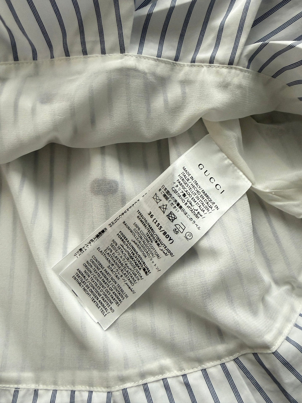 GUCCI 26S MANDARIN COLLAR SHIRT 324