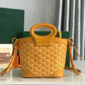GOYA 26S BELUGA MINI BAG 23CM IN HONEY YELLOW GOYARDINE CANVAS AND CALFSKIN