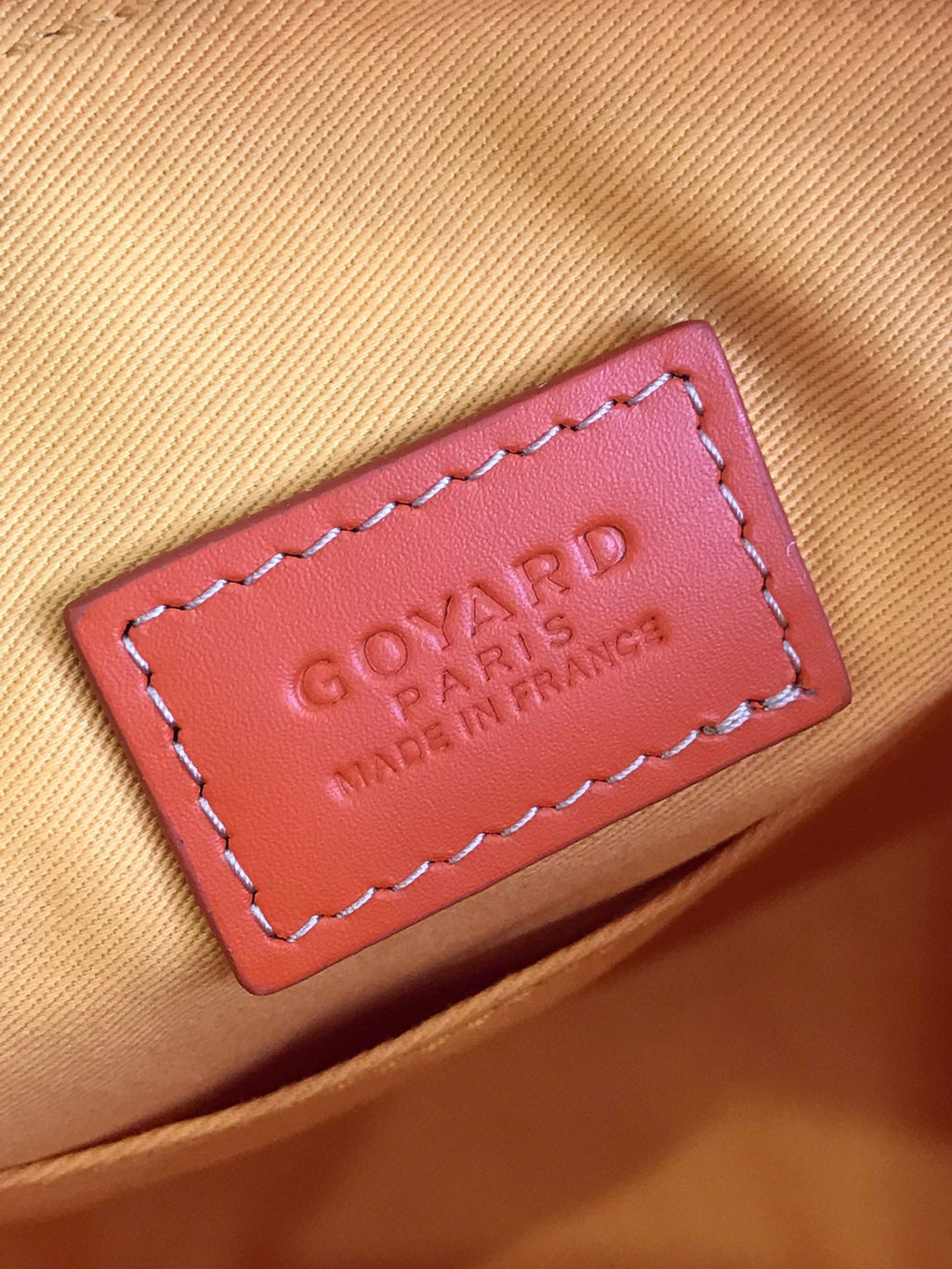 GOYA 26S BOEING 25CM IN ORANGE GOYARDINE CANVAS AND CALFSKIN