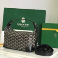 GOYA 26S BOEING 25CM IN BLACK GOYARDINE CANVAS AND CALFSKIN