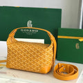 GOYA 26S BOEING 25CM IN HONEY YELLOW GOYARDINE CANVAS AND CALFSKIN