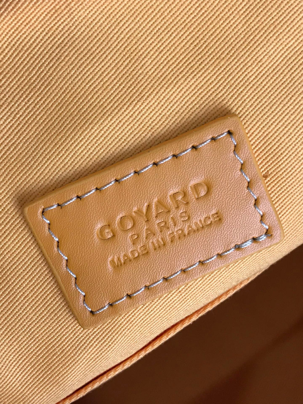 GOYA 26S BOEING 25CM IN HONEY YELLOW GOYARDINE CANVAS AND CALFSKIN