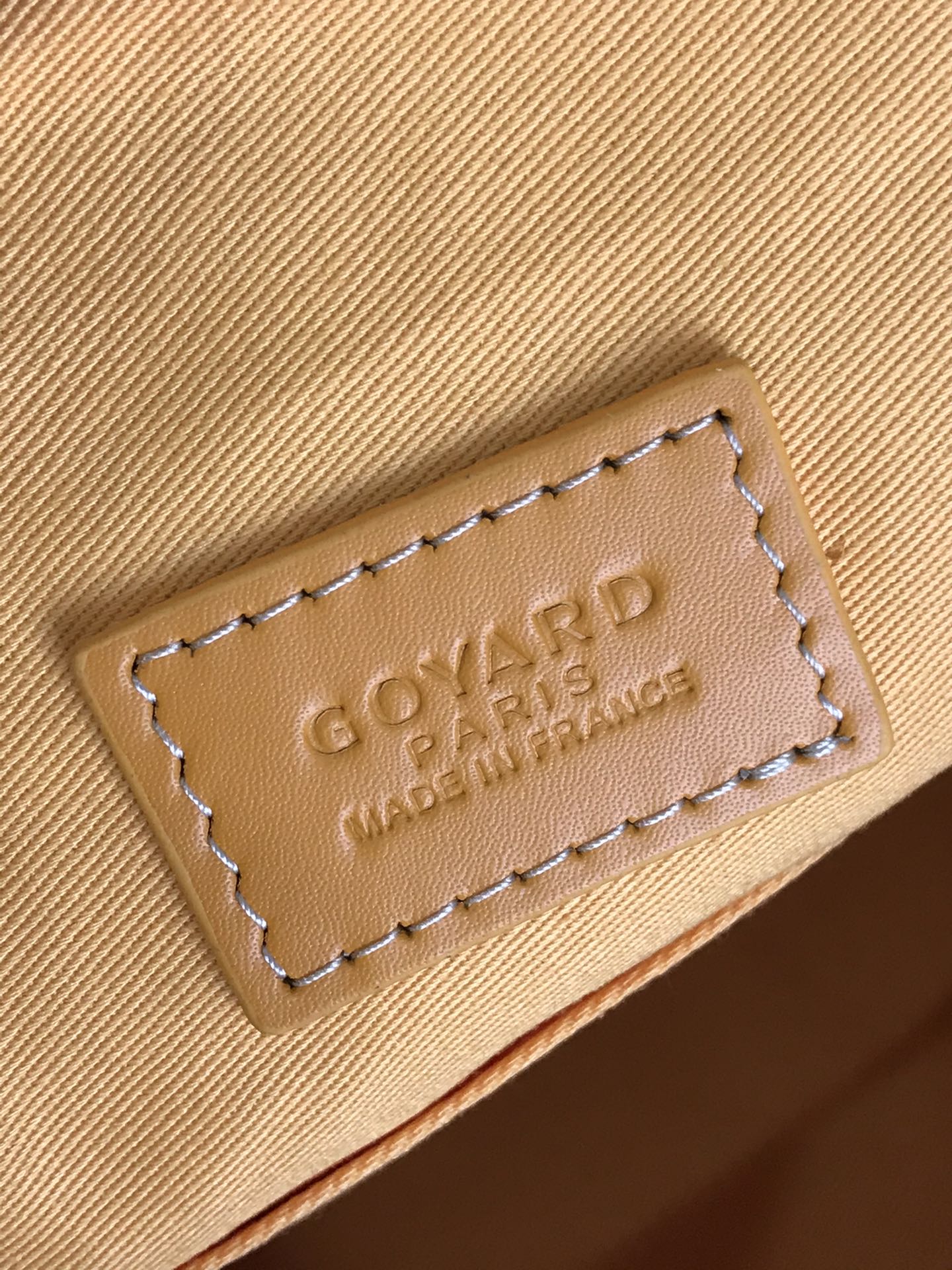 GOYA 26S BOEING 25CM IN HONEY YELLOW GOYARDINE CANVAS AND CALFSKIN