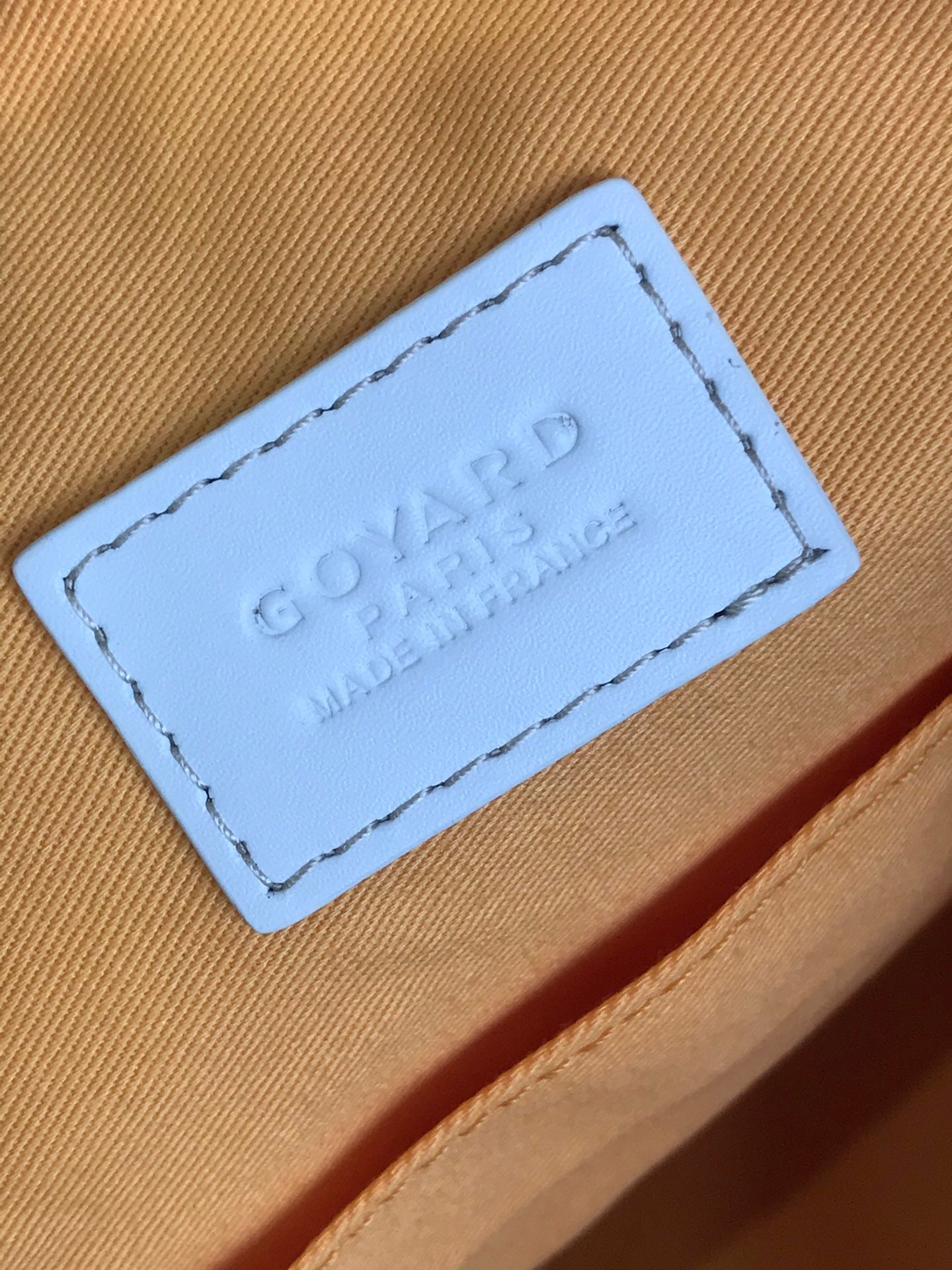 GOYA 26S BOEING 25CM IN CREAM WHITE GOYARDINE CANVAS AND CALFSKIN