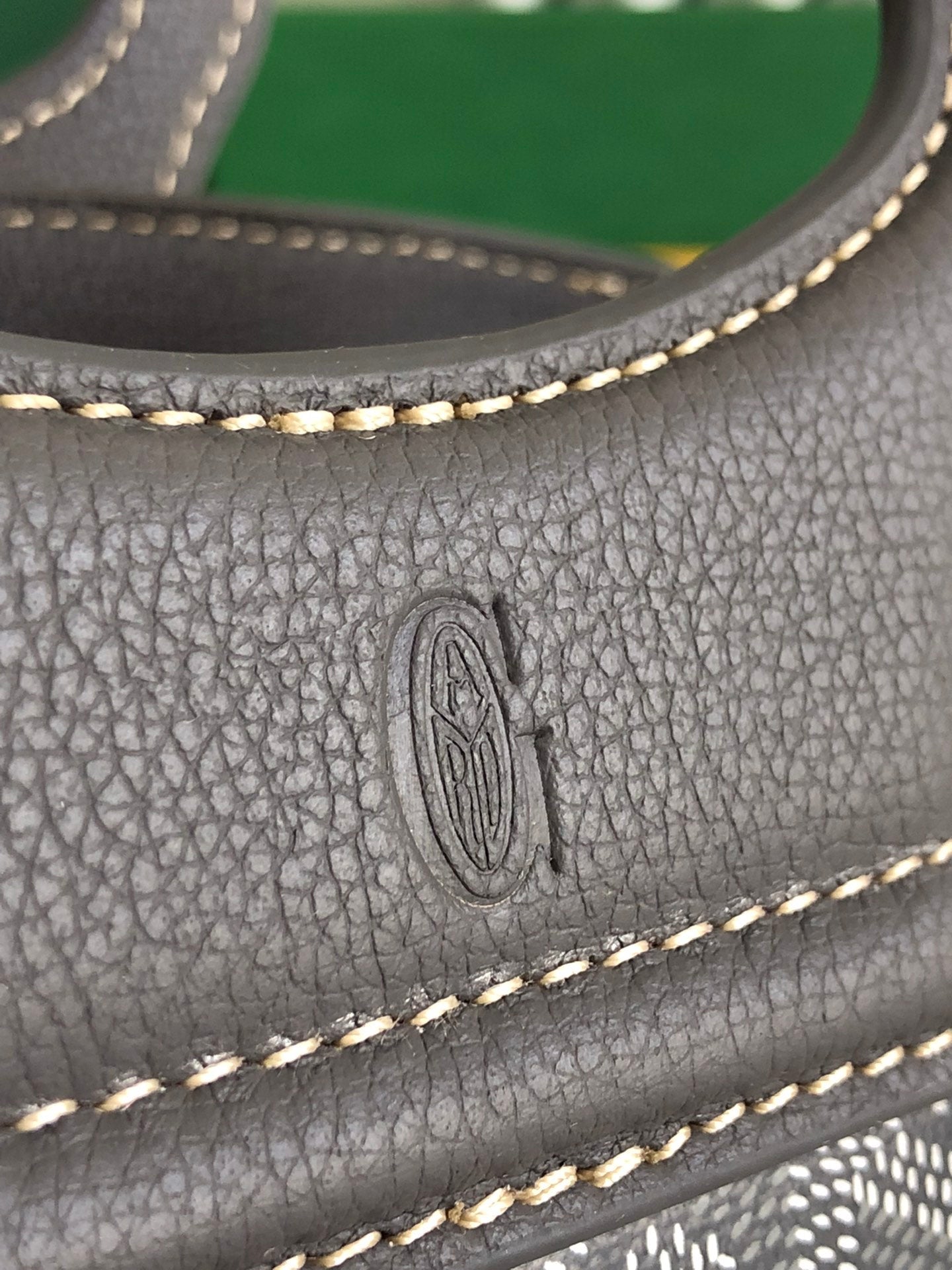 GOYA 26S BELUGA MINI BAG 23CM IN GREY GOYARDINE CANVAS AND CALFSKIN