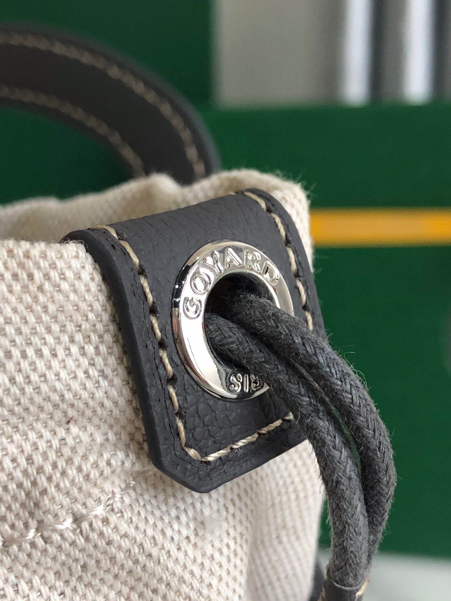 GOYA 26S BELUGA MINI BAG 23CM IN GREY GOYARDINE CANVAS AND CALFSKIN