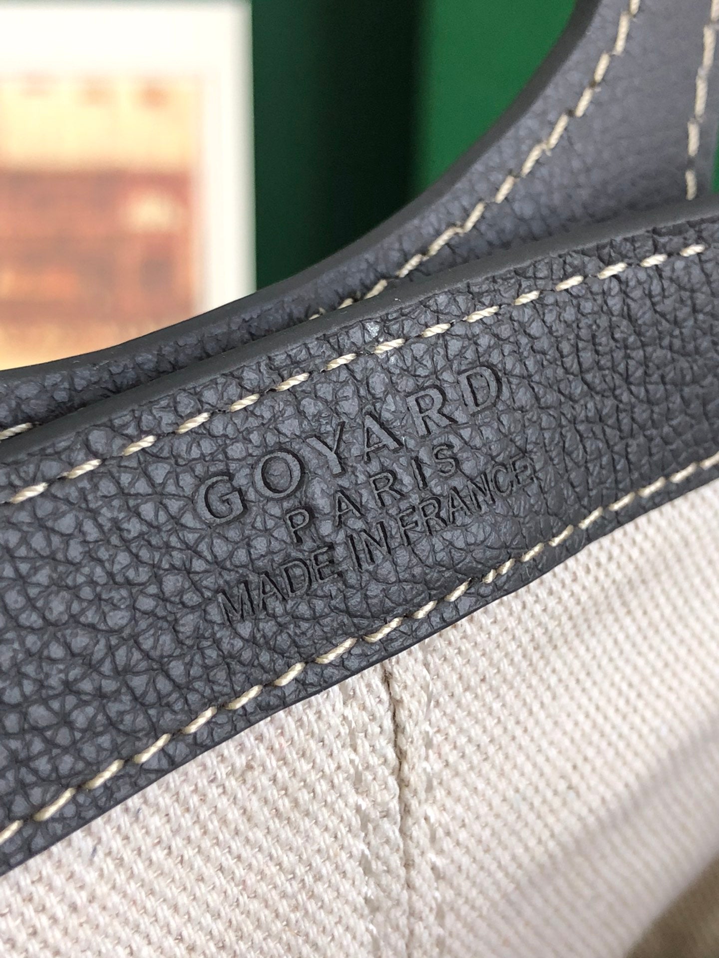 GOYA 26S BELUGA MINI BAG 23CM IN GREY GOYARDINE CANVAS AND CALFSKIN