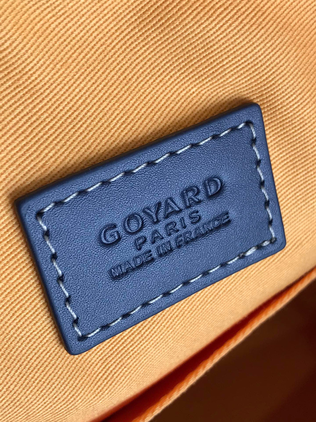 GOYA 26S BOEING 25CM IN NAVY BLUE GOYARDINE CANVAS AND CALFSKIN