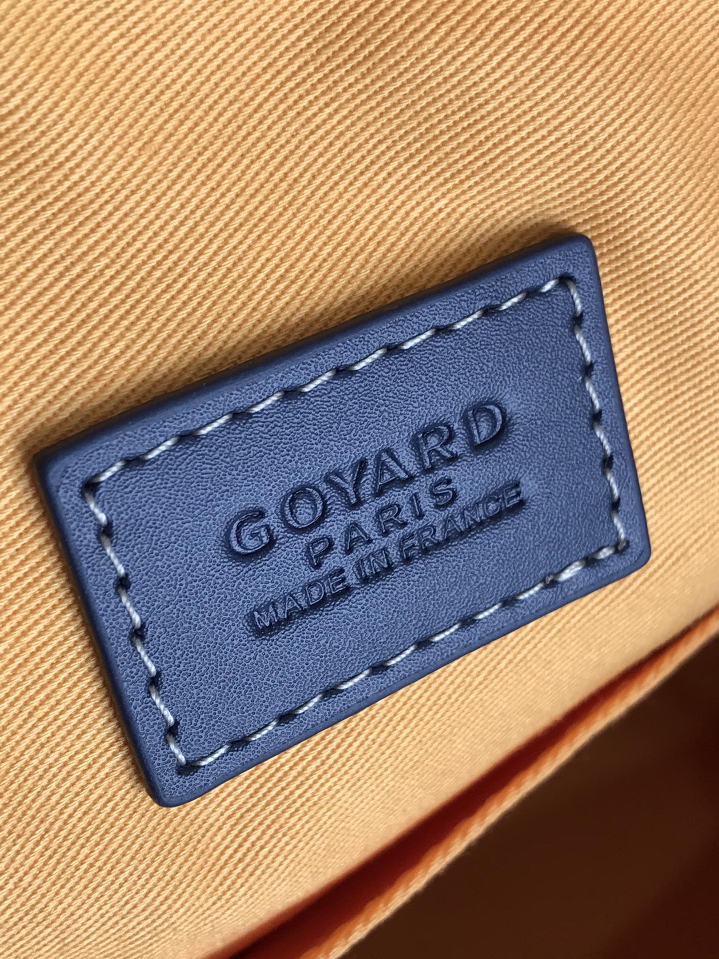 GOYA 26S BOEING 25CM IN NAVY BLUE GOYARDINE CANVAS AND CALFSKIN