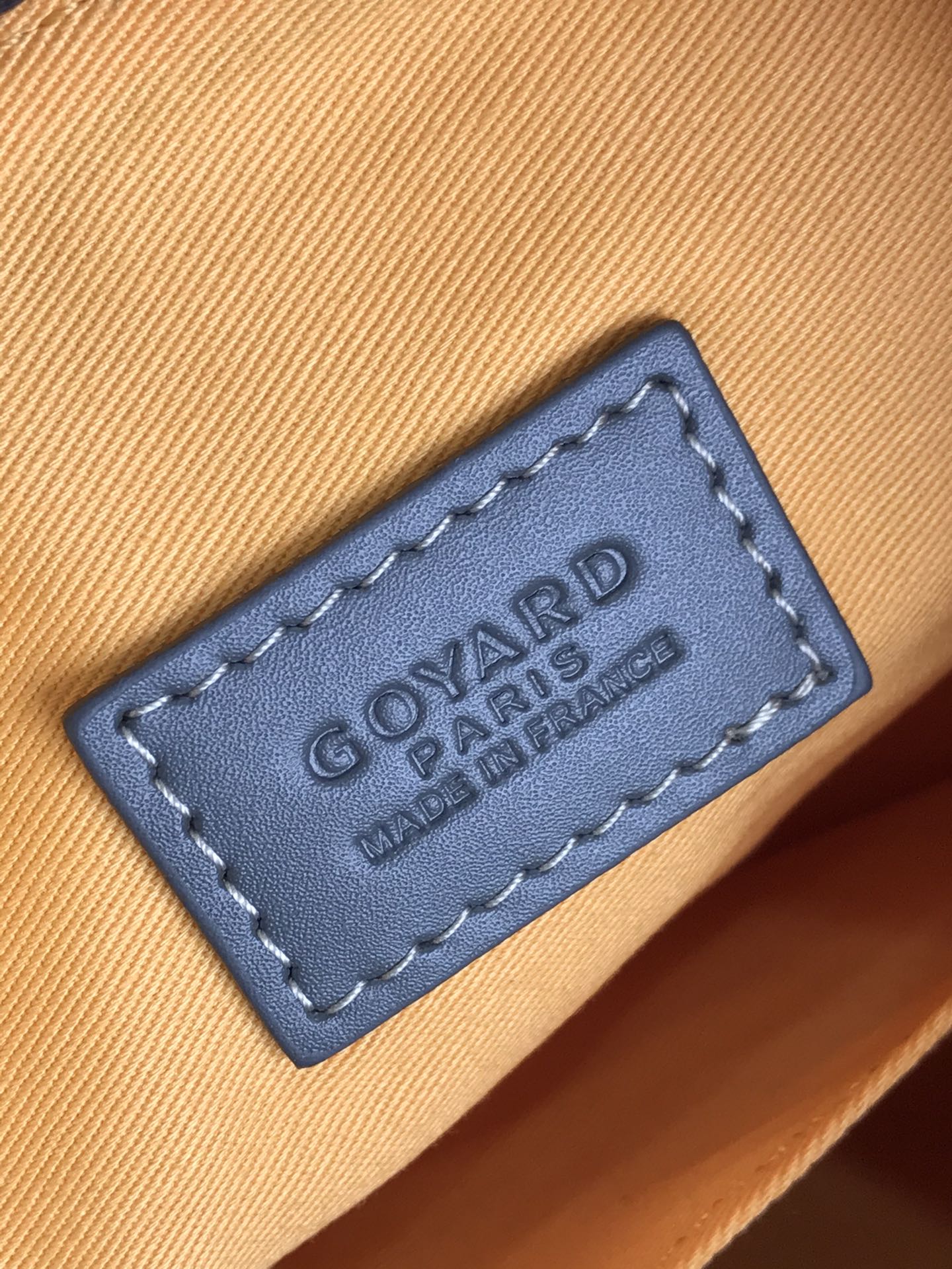 GOYA 26S BOEING 25CM IN GREY GOYARDINE CANVAS AND CALFSKIN