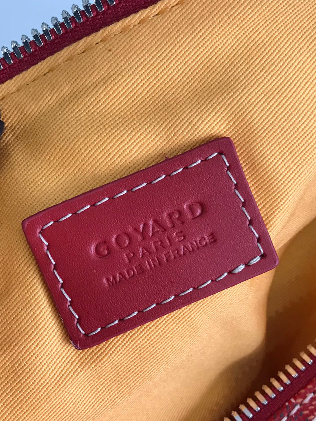 GOYA 26S BOEING 25CM IN DARK RED GOYARDINE CANVAS AND CALFSKIN