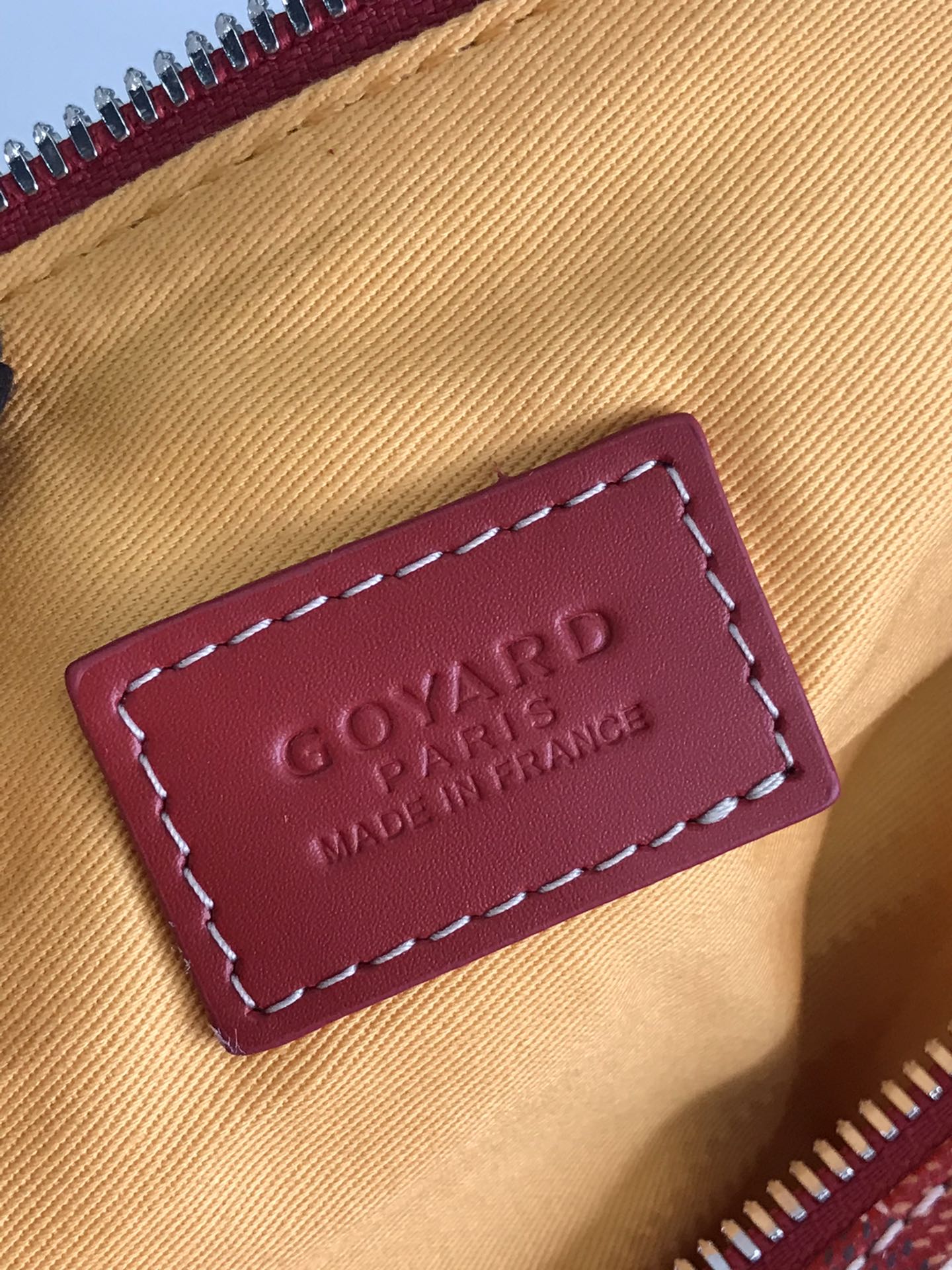 GOYA 26S BOEING 25CM IN DARK RED GOYARDINE CANVAS AND CALFSKIN