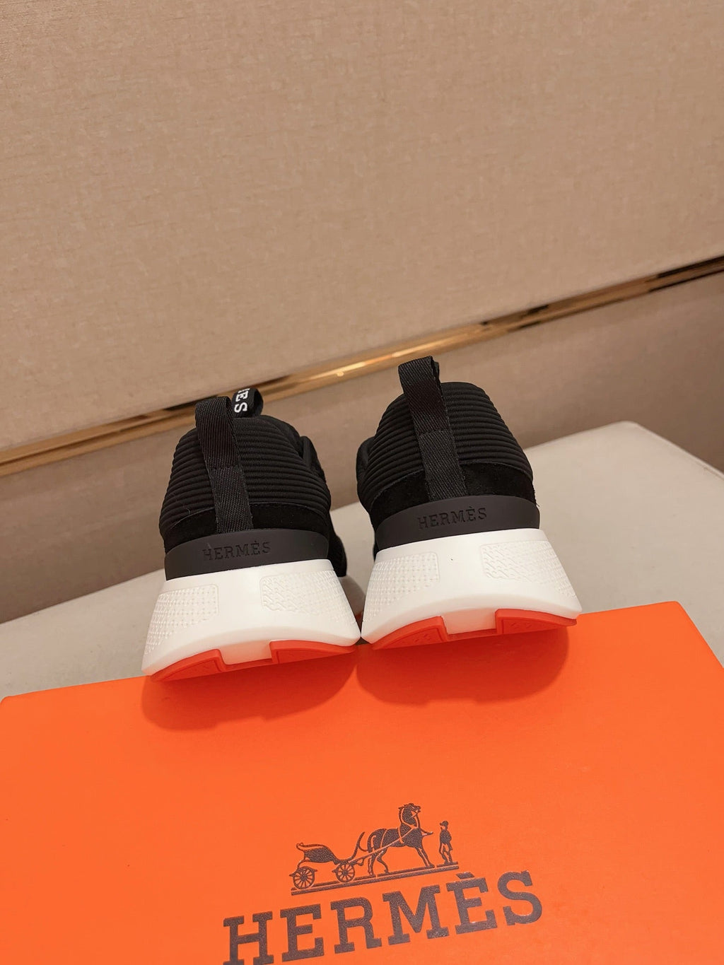HM HUGO SNEAKER BLACK-WHITE WEAVE AND SUEDE