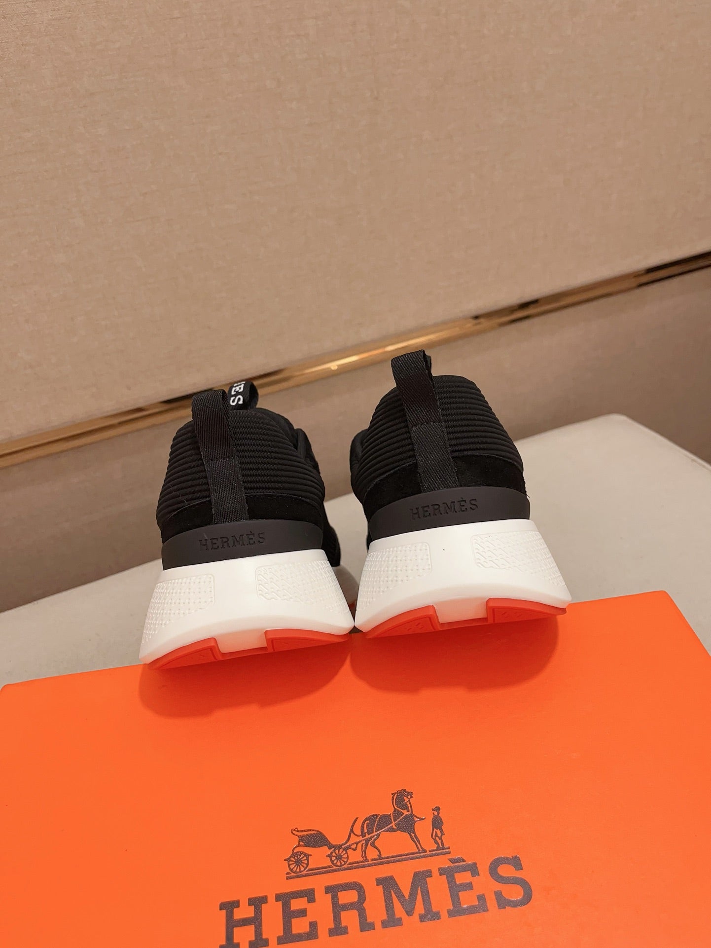 HM HUGO SNEAKER BLACK-WHITE WEAVE AND SUEDE