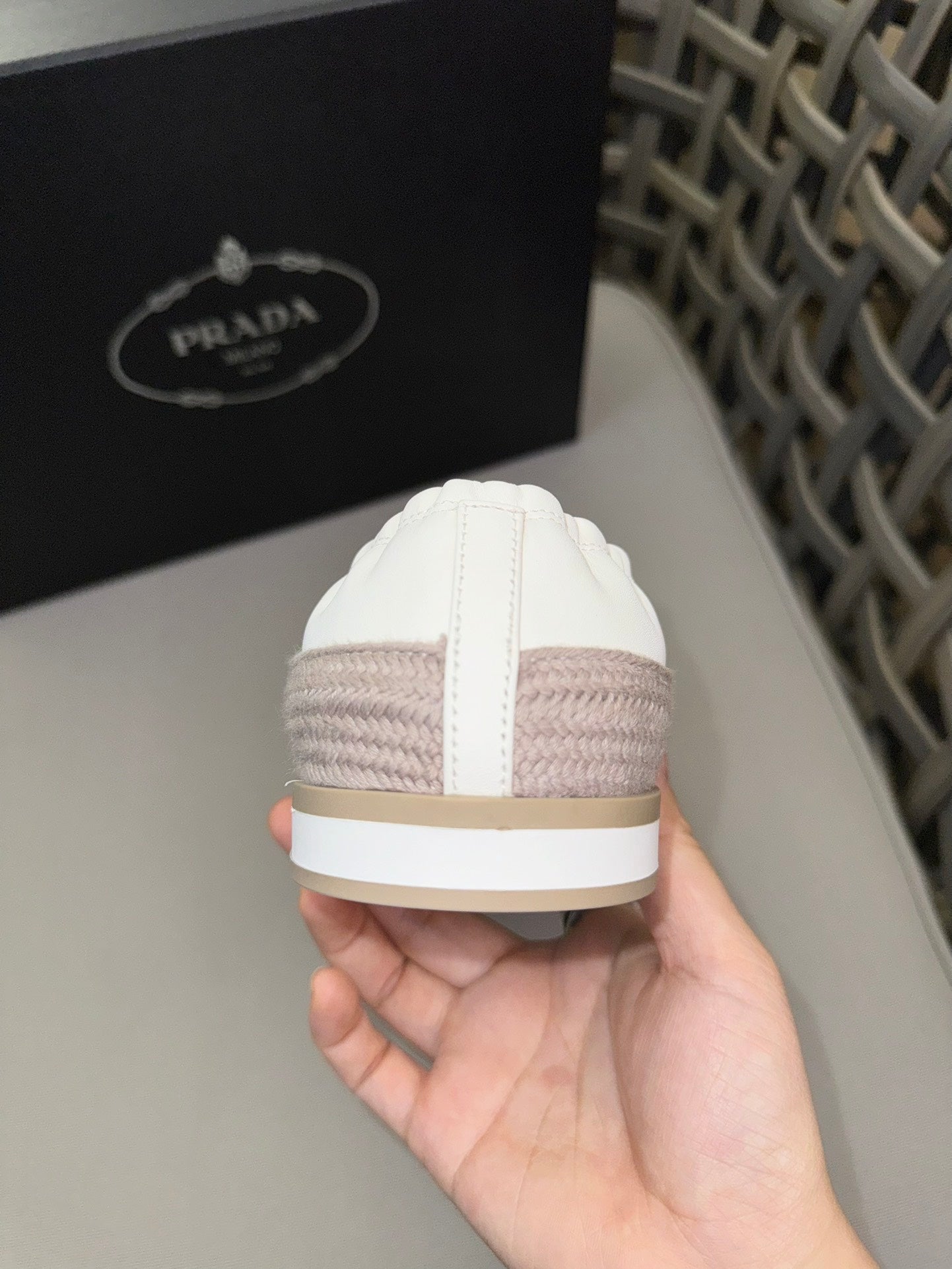 PRA LOAFER IN EGG NOG WHITE SUEDE